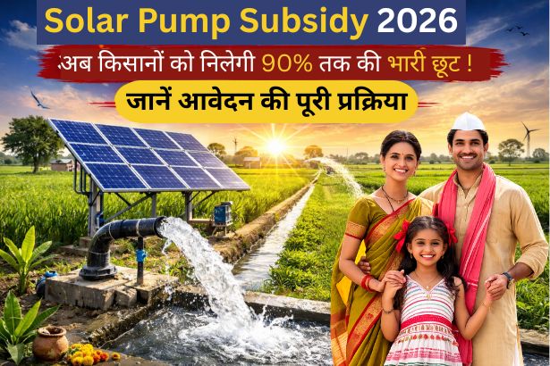 Solar Pump Subsidy 2026: अब किसानों को मिलेगी 90% तक की भारी छूट, जानें आवेदन की पूरी प्रक्रिय
